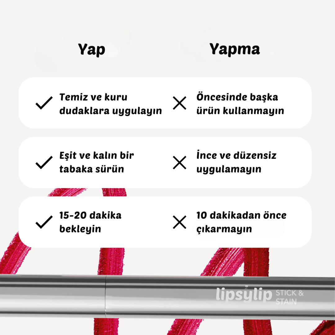 LipsyLip® Soyulabilir Dudak Tinti