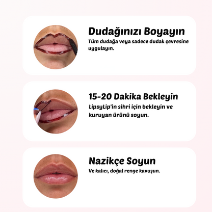 lipsylip® Soyulabilir Dudak Tinti